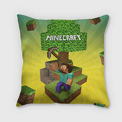 Подушка квадратная Minecraft Tree, цвет: 3D-принт