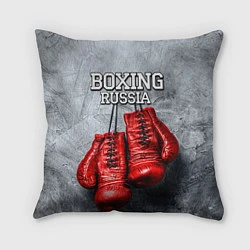 Подушка квадратная Boxing Russia, цвет: 3D-принт