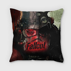 Подушка квадратная Fallout Red