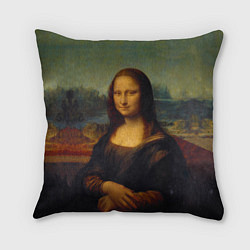 Подушка квадратная Леонардо да Винчи - Мона Лиза