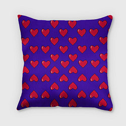 Подушка квадратная Hearts Pattern
