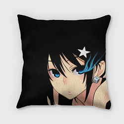 Подушка квадратная Black Rock Shooter - глаза Мато Курои, цвет: 3D-принт