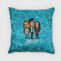 Подушка квадратная Nirvana: Water, цвет: 3D-принт