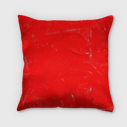 Подушка квадратная Красная краска