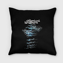 Подушка квадратная Chemical Brothers: autograph, цвет: 3D-принт