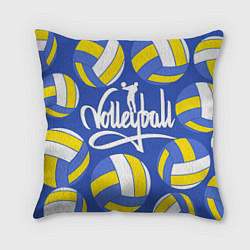 Подушка квадратная Волейбол 6, цвет: 3D-принт