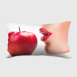 Подушка-антистресс Яблоко и губы, цвет: 3D-принт