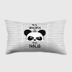 Подушка-антистресс 5% Unicorn – 95% Ninja, цвет: 3D-принт