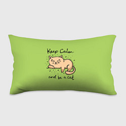Подушка-антистресс Keep Calm and be a cat, цвет: 3D-принт