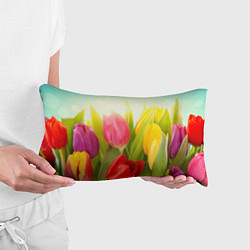 Подушка-антистресс Цветущие тюльпаны, цвет: 3D-принт — фото 2