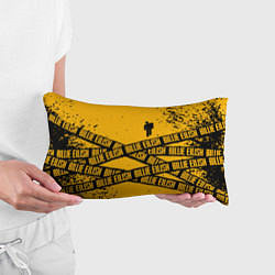 Подушка-антистресс BILLIE EILISH: Yellow Tape, цвет: 3D-принт — фото 2