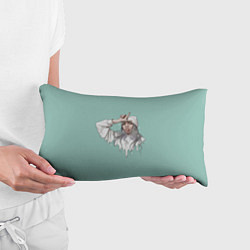Подушка-антистресс Billie Eilish Mint Art, цвет: 3D-принт — фото 2