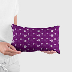 Подушка-антистресс Узор цветы на фиолетовом фоне, цвет: 3D-принт — фото 2