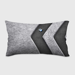Подушка-антистресс BMW - emblem - metal - texture, цвет: 3D-принт