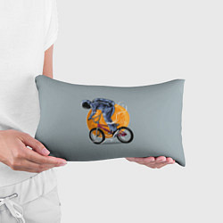 Подушка-антистресс Космический велосипедист Z, цвет: 3D-принт — фото 2