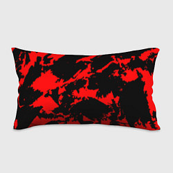Подушка-антистресс Красный на черном, цвет: 3D-принт