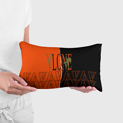 Подушка-антистресс V lone orange dark logo, цвет: 3D-принт — фото 2