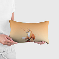 Подушка-антистресс Акварельная лиса задумчивости, цвет: 3D-принт — фото 2