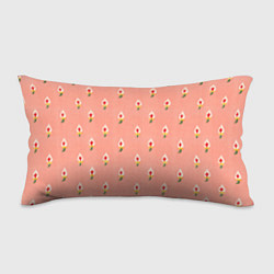 Подушка-антистресс Розовый цветочный орнамент, цвет: 3D-принт