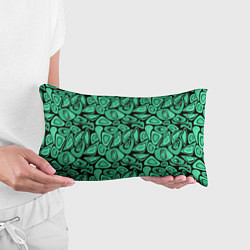 Подушка-антистресс Зеленый абстрактный узор, цвет: 3D-принт — фото 2