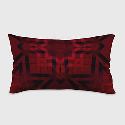 Подушка-антистресс Темно-красный геометрический, цвет: 3D-принт