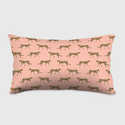 Подушка-антистресс Гепарды на розовом, цвет: 3D-принт