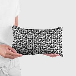 Подушка-антистресс Черно-белый абстрактный узор, цвет: 3D-принт — фото 2