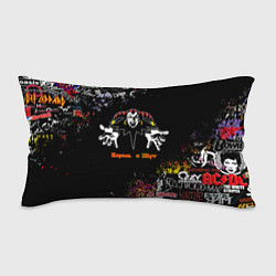 Подушка-антистресс Лого рок групп, цвет: 3D-принт