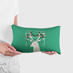 Подушка-антистресс Олень Новый год, цвет: 3D-принт — фото 2