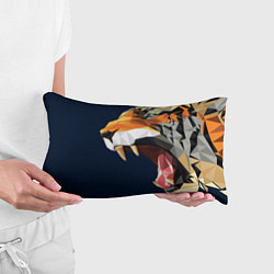 Подушка-антистресс Пасть тигра в мозаике, цвет: 3D-принт — фото 2