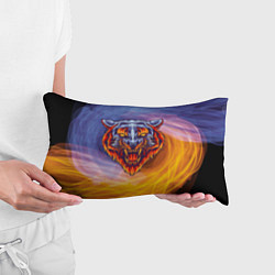 Подушка-антистресс Тигр в водно-огненной стихии, цвет: 3D-принт — фото 2