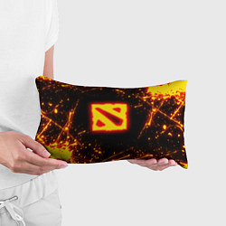 Подушка-антистресс DOTA 2 FIRE LOGO ДОТА 2 ОГНЕННЫЙ ЛОГО, цвет: 3D-принт — фото 2