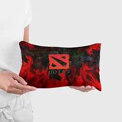 Подушка-антистресс DOTA 2 ЛОГО В ОГНЕ, ПЕРСОНАЖИ, цвет: 3D-принт — фото 2