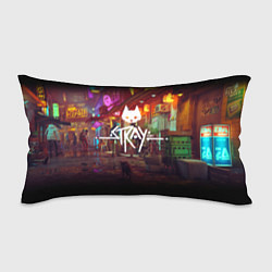 Подушка-антистресс Stray: Poster, цвет: 3D-принт