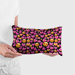Подушка-антистресс Эмодзи сердечки, цвет: 3D-принт — фото 2