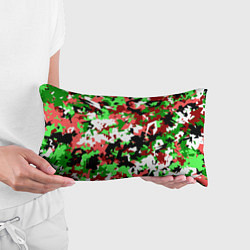 Подушка-антистресс Красно-зеленый камуфляж, цвет: 3D-принт — фото 2