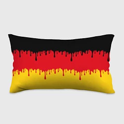 Подушка-антистресс Флаг Германии потёки, цвет: 3D-принт