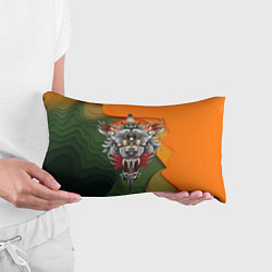 Подушка-антистресс Голова самурайского тигра, цвет: 3D-принт — фото 2