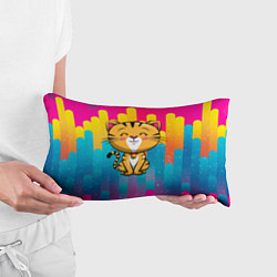 Подушка-антистресс Рыжий кот на радужном фоне, цвет: 3D-принт — фото 2