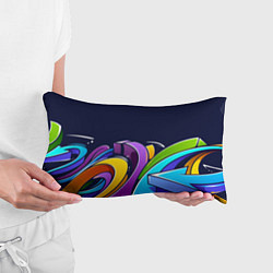 Подушка-антистресс Цветное граффити, цвет: 3D-принт — фото 2