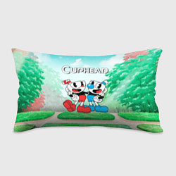 Подушка-антистресс Cuphead Красная и синяя чашечка, цвет: 3D-принт