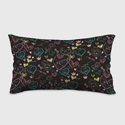 Подушка-антистресс Паттерн милые животные и сердечки