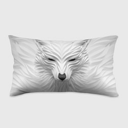 Подушка-антистресс Волк - белый, цвет: 3D-принт