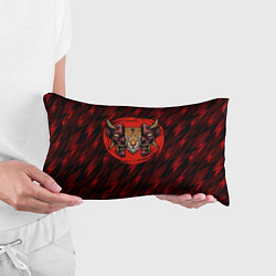 Подушка-антистресс Тигр в маске самурая, цвет: 3D-принт — фото 2
