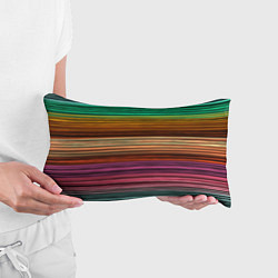 Подушка-антистресс Multicolored thin stripes Разноцветные полосы, цвет: 3D-принт — фото 2