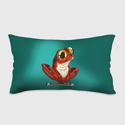 Подушка-антистресс Странная красная лягушка, цвет: 3D-принт