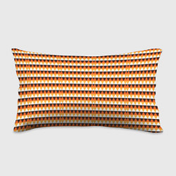 Подушка-антистресс Треугольники на оранжевом фоне, цвет: 3D-принт