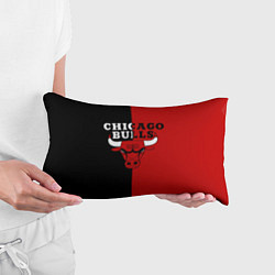 Подушка-антистресс Чикаго Буллз black & red, цвет: 3D-принт — фото 2