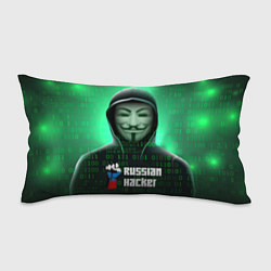 Подушка-антистресс Russian hacker green, цвет: 3D-принт