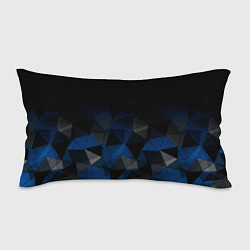 Подушка-антистресс Черно-синий геометрический